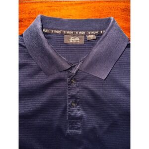 Tasso Elba Golf Polo Shirt Mens M Deep Purple Excellent Pima Cotton Micro Ribbed